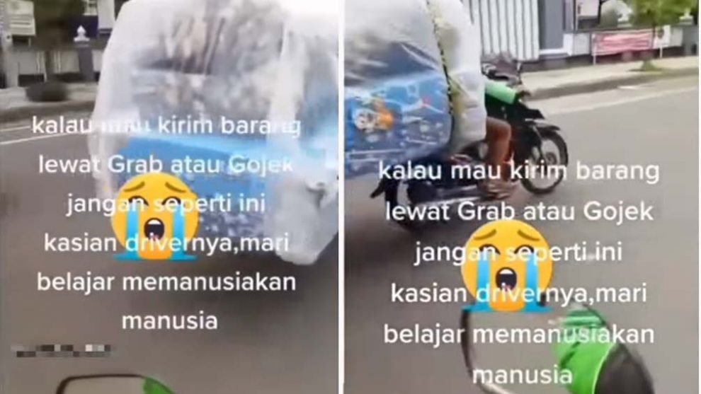 Ojek Online Antar Kasur Pakai Motor Warganet Nangis Banget