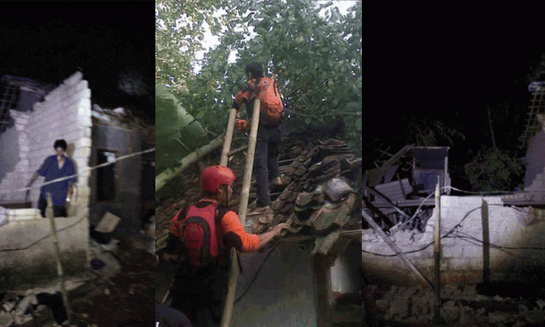 Porak-poranda! Satu Kampung Diterjang Badai di Bogor, Dua Warga Tertimpa Reruntuhan. Ini Foto-fotonya!