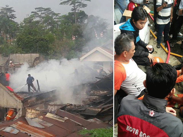 Kebakaran Hebat di Bogor, Tujuh Unit Damkar Dikerahkan, Anggota Damkar jadi Korban