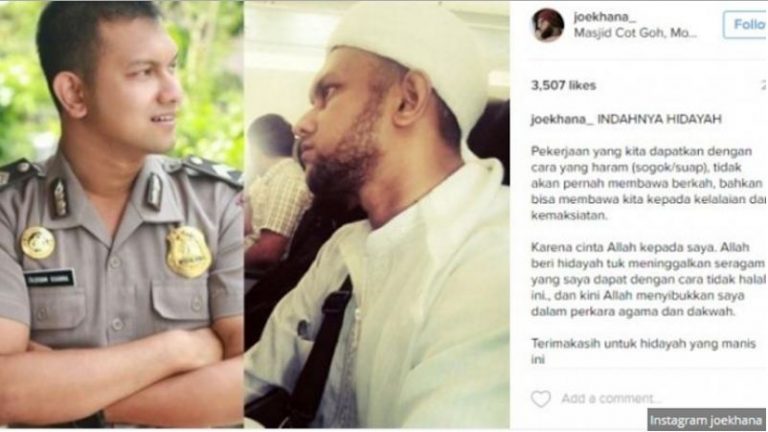 GEGER, Polisi Ini Curhat di Instagram Naik Jabatan Karena Nyogok