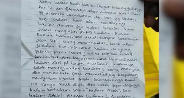 Geger!! Isi Surat Wasiat Teroris di Purwakarta. Ingin Jebol Waduk Jatiluhur Agar Jawa Barat Tenggelam!