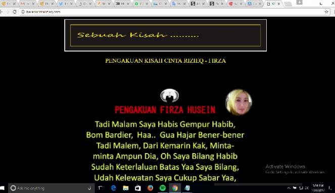 Heboh Situs Baladacintarizieq.com Akhirnya Diblokir!!