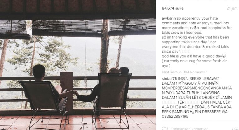 Ssssttt….Awkarin ‘Buka-bukaan’ di Gunung Salak Endah Pamijahan Bogor. Nih Foto-fotonya….