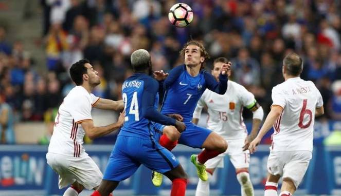 Laga Persahabatan, Spanyol Taklukan Prancis Dikandang Dengan Skor 2-0