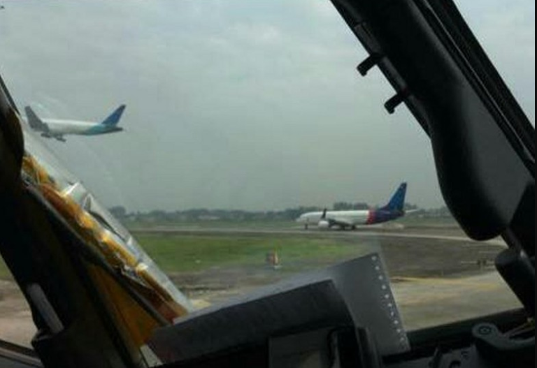 Garuda dan Sriwijaya Nyaris Tabrakan di Bandara