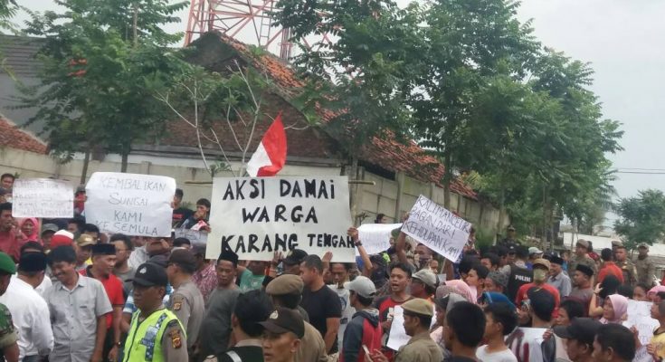 Komplek Perumahan di Parungpanjang Diontrog Warga Tangerang