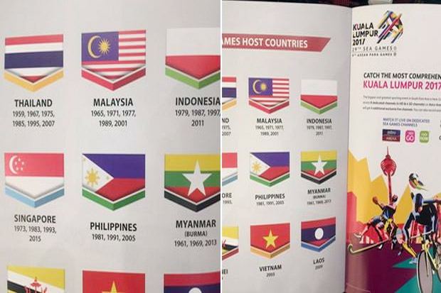 Heboh! Insiden Bendera Indonesia Terbalik di Sea Games 2017