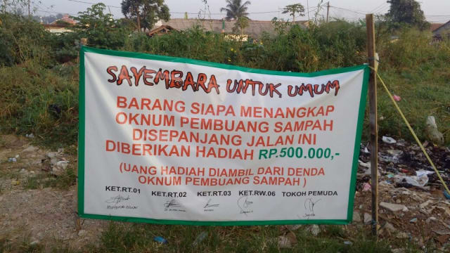 Ada Sayembara Rp500 Ribu, Berburu Pembuang Sampah di Bojonggede