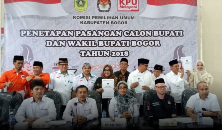 9 Calon Kepala Daerah Diloloskan KPU Bogor, Petarungan Dimulai
