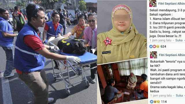 Kepsek Penyebar Hoax Bom Surabaya Ditahan