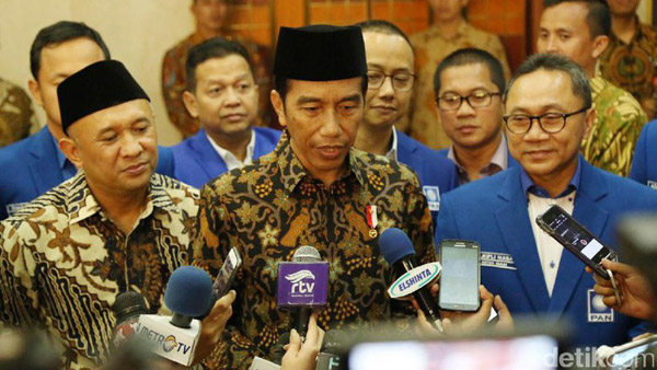 Jokowi tak Ajak PAN Makan Malam di Istana
