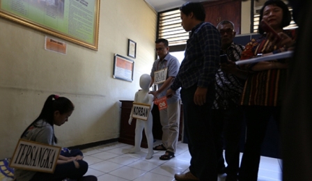 Reka Ulang Pembunuhan Balita di Bogor