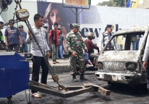 Angkot Merdeka-Bantar Kemang Meledak di Stasiun Bogor