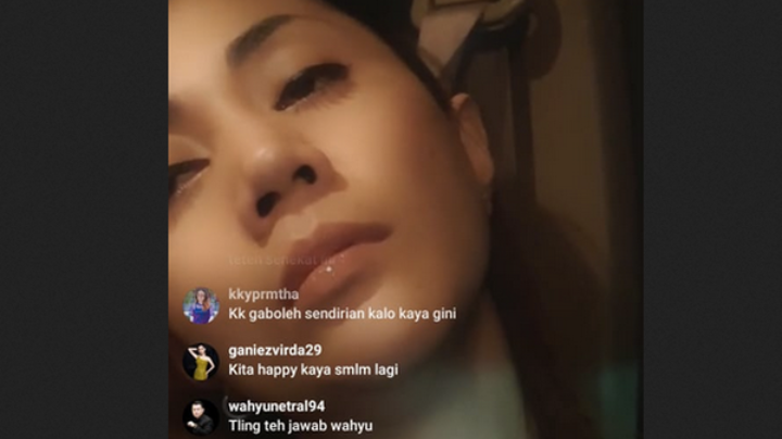 Heboh, Biduan Dangdut Minum Cairan Pembersih sambil Live Instagram Langsung ‘Teler’