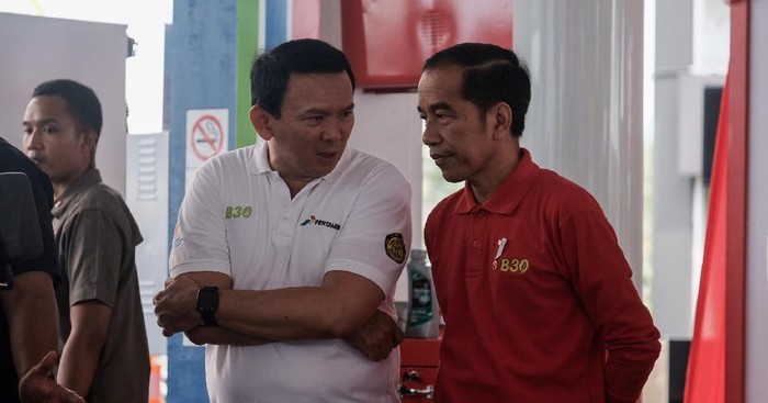 Jokowi dan Ahok Sempat Ngobrol Berdua Saat Meresmikan Penggunaan B30
