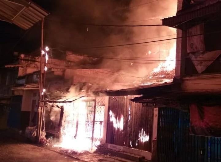 Kebakaran di Pasar Bogor Ratakan Lima Ruko Milik Warga