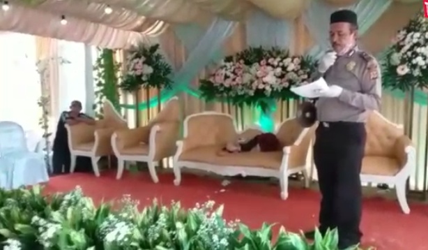 Lagi, Polisi Bubarkan Pesta Pernikahan di Babakan Madang