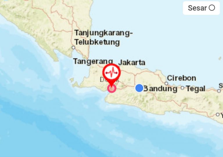 Gempa 5.0 Mg Guncang Timur Laut Sukabumi Terasa Sampai Bogor