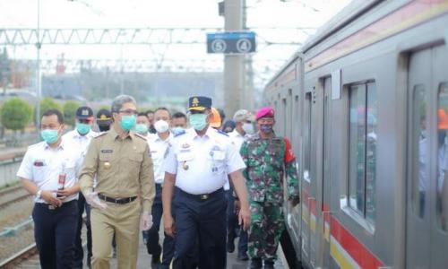 Hari ke-6 PSBB,  Wakil Walikota Bogor Sidak ke Stasiun Bogor