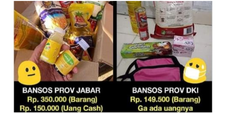 Netizen Heboh, Bandingkan Bantuan Sembako DKI dan Jabar. Mana yang Lebih Banyak?