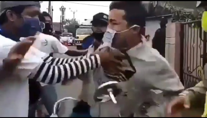 Viral, Video Pria Ngamuk Ajak Duel Polisi saat PSBB di Bogor