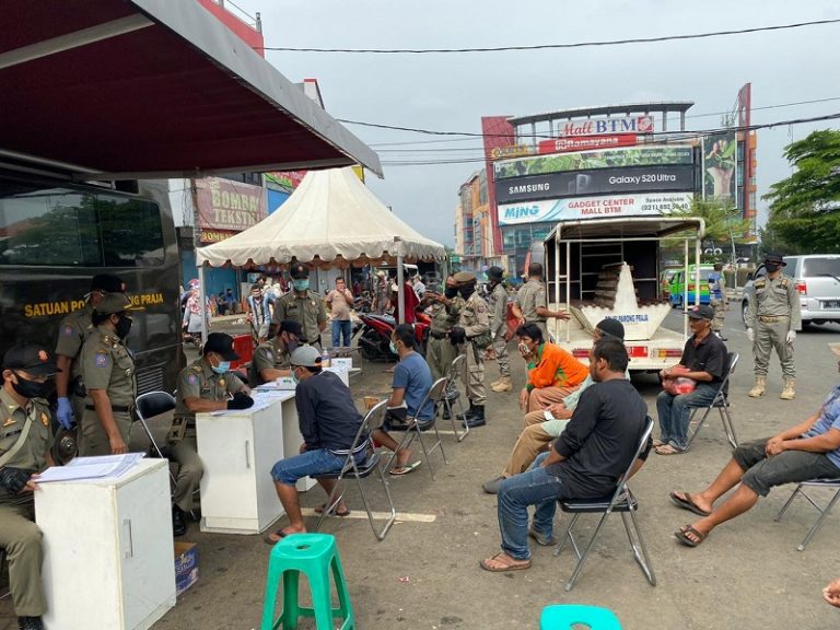 Langgar PSBB, 50 Pengendara Dijaring Satpol PP Kota Bogor
