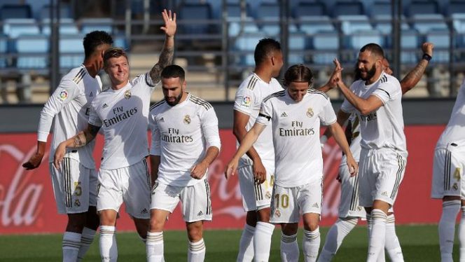 
 Hasil Pertandingan Liga Spanyol : Real Madrid Menang Dramatis Atas Sevilla 