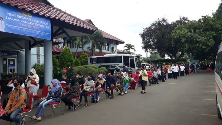 Waduh, Ada Yang Reaktif Saat Rapid Tes Massal di BPN Kabupaten Bogor