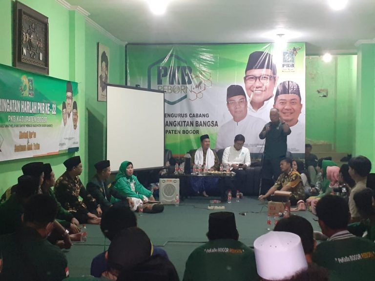 Hadiri Harlah ke 22, Tommy Kurniawan Doakan Ketua PKB Kabupaten Bogor jadi Wakil Bupati