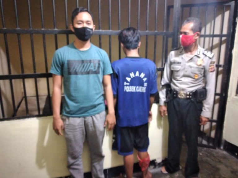 Maling Siang Bolong, Pria Ini Ditangkap Warga dan Polisi di Caringin