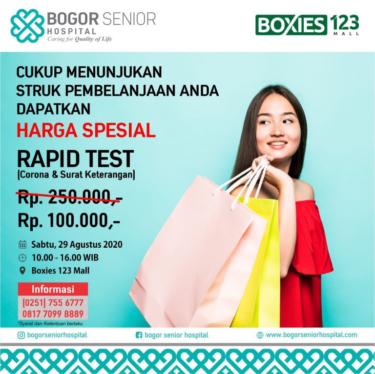 Kolaborasi Weekend Sehat Bareng Bogor Senior Hospital dan Boxies 123 Mall