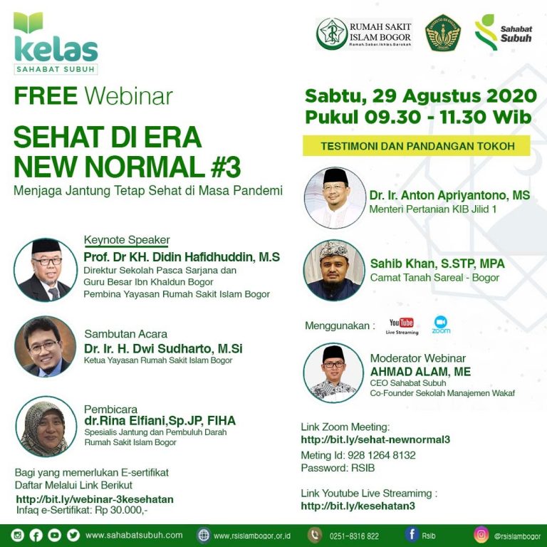 Mantan Menteri hingga Camat Tanah Sareal Isi Webinar RS Islam Bogor