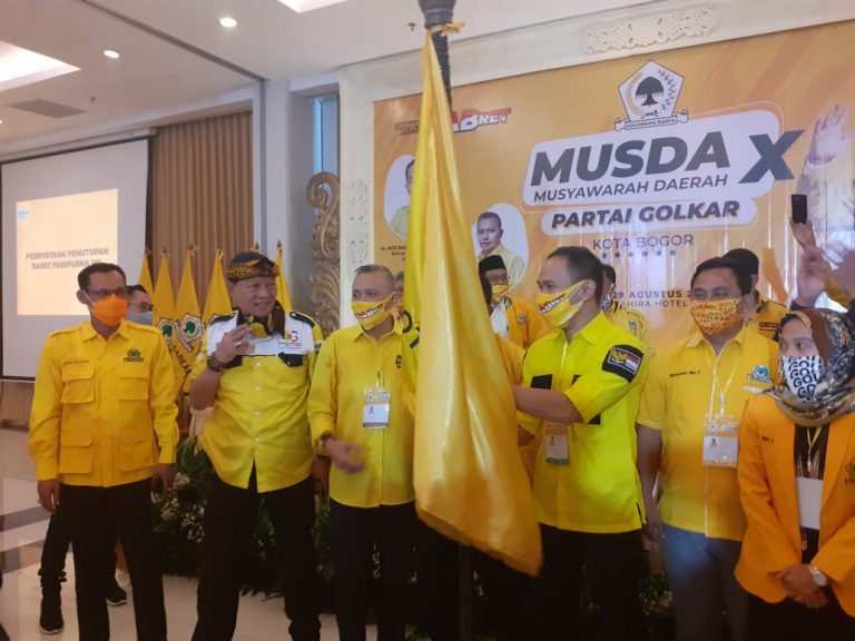 Terpilih Jadi Ketua DPD Partai Golkar Kota Bogor,  Ini Pesan Pentolan Partai Beringin