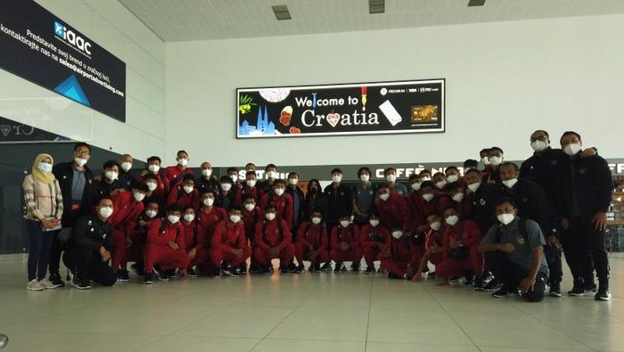 Timnas Indonesia U-19 Langsung Menjalani Latihan di Kroasia
