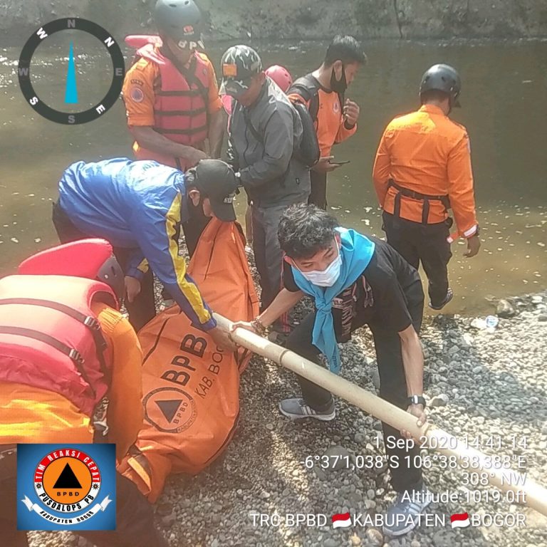 Korban Tenggelam di Sungai Cianten Ditemukan Meninggal