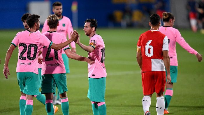 Hasil Uji Coba Barcelona Vs Girona: Messi Dua Gol, Blaugrana Berhasil Menang 3-1