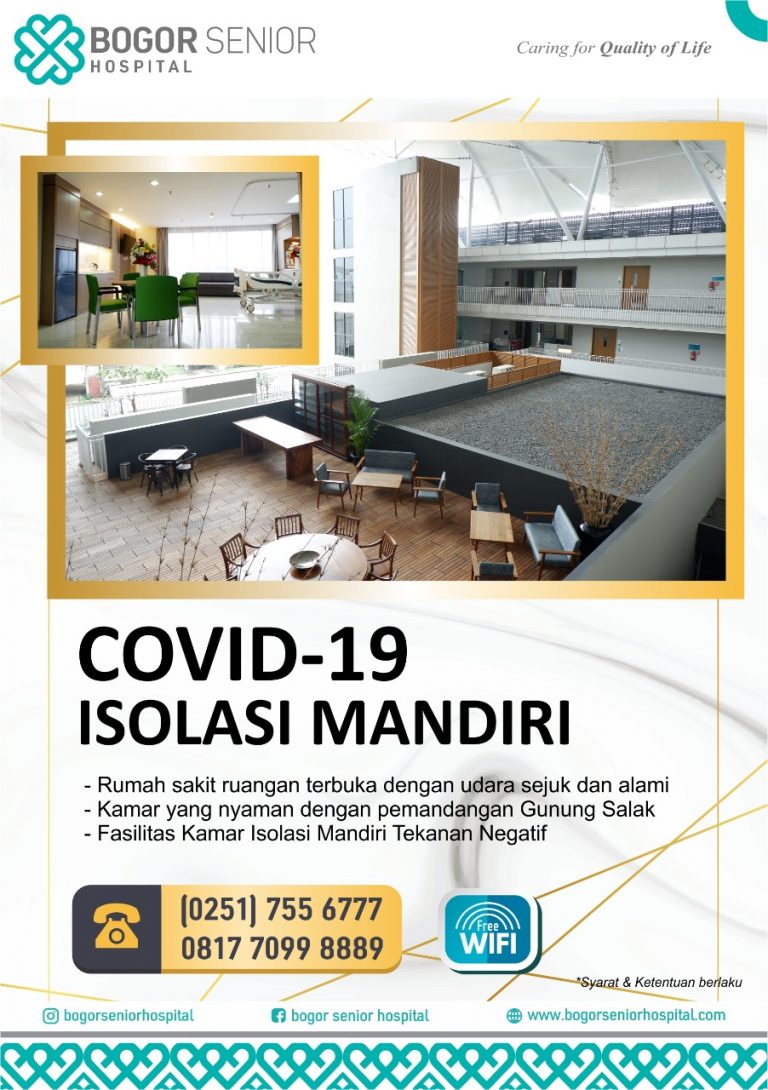 Isolasi Mandiri, Yuk Cek Ruangannya di Bogor Senior Hospital