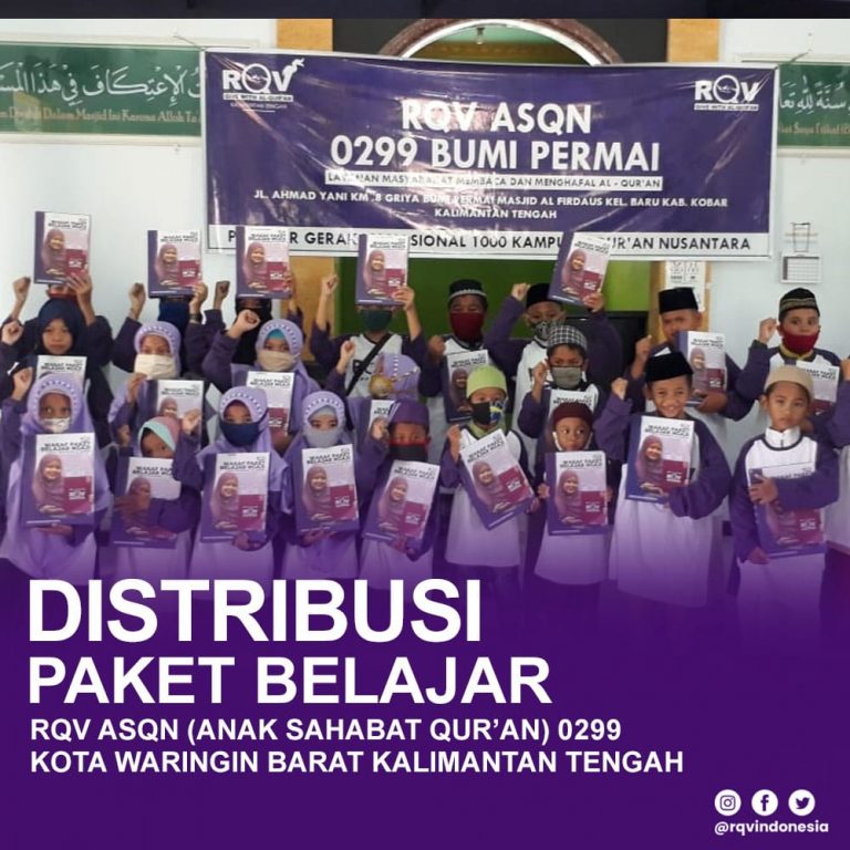 RQV Indonesia Beri 10.000 Paket Belajar Ngaji di Pelosok Negeri