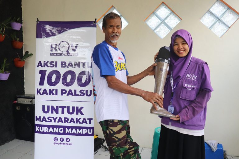 RQV Indonesia Canangkan 1000 Kaki Palsu untuk Warga Miskin