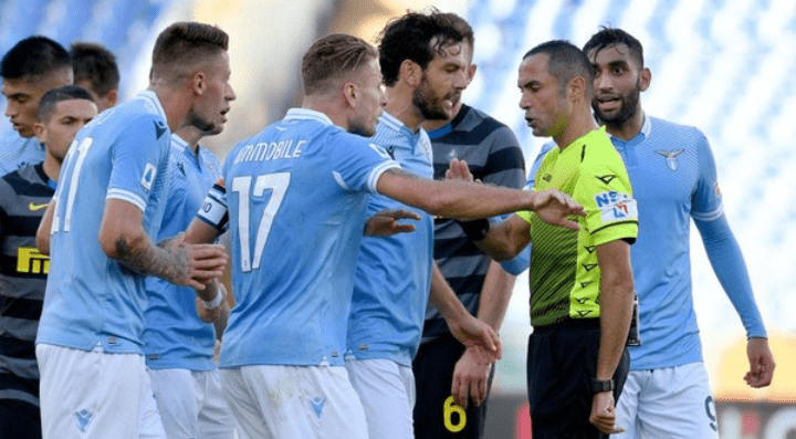 KERAS! Lazio Vs Inter Milan Diwarnai Dua Kartu Merah, Skor Imbang 1-1