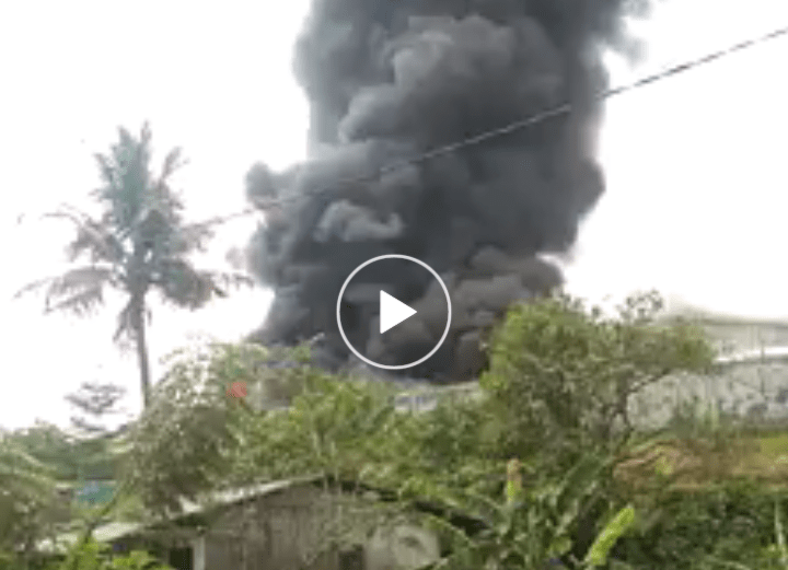 Membara! Video Detik-detik Kebakaran Pabrik di Nanggewer Cibinong