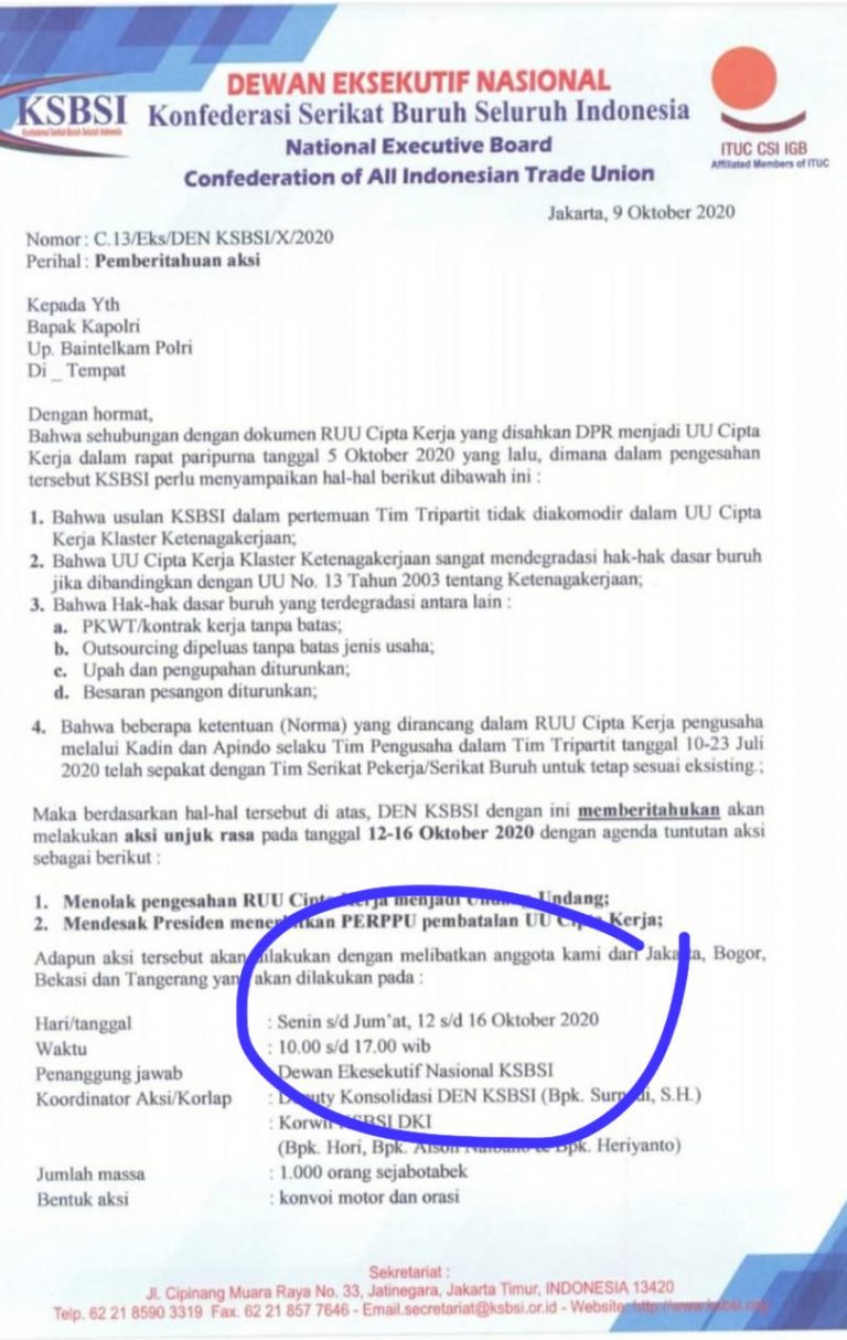 Kerahkan 1000 Anggota, DEN KSBI Unjuk Rasa Lima Hari Berturut-turut