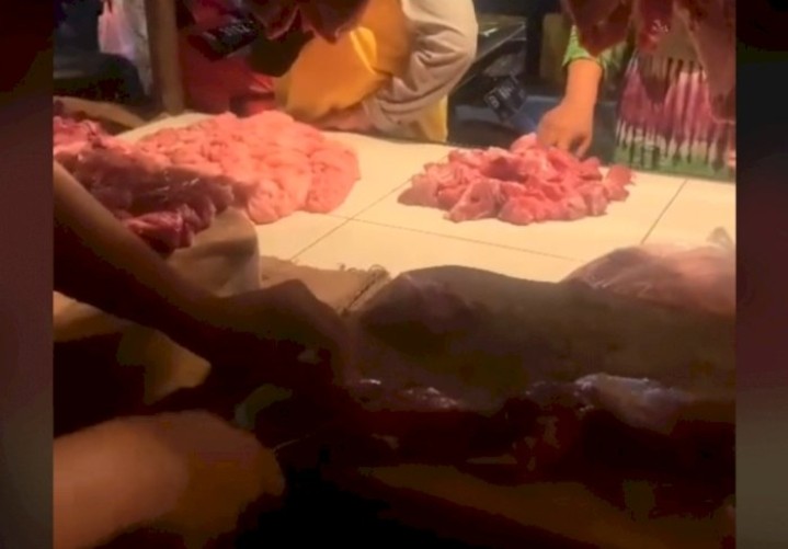 Viral, Tiktok Praktek Santet Antar Pedagang di Pasar Daging