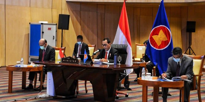 Menhub Pimpin Delegasi Indonesia di Pertemuan Virtual Menteri Transportasi se-ASEAN