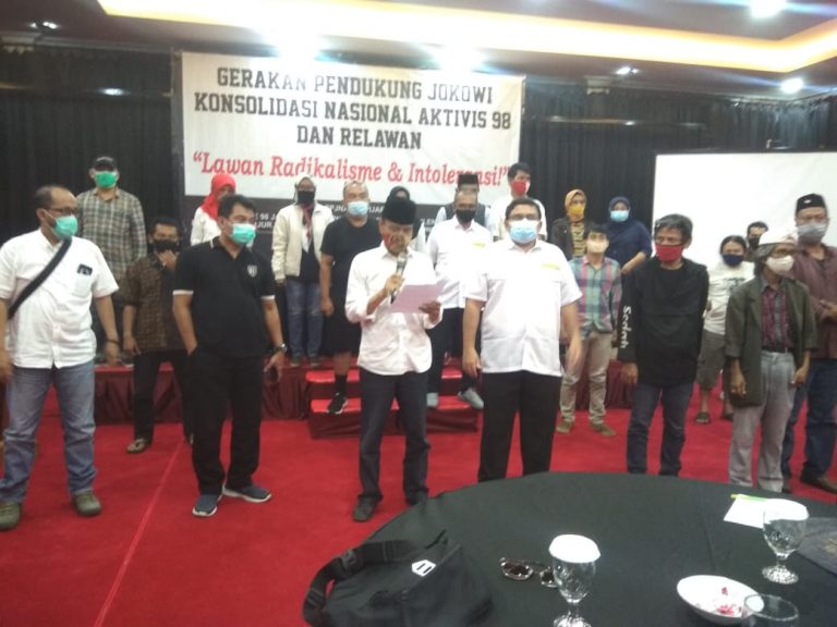 Aktivis 98 Pro Jokowi Mendesak Pemerintah Lawan Radikalisme dan Intoleransi