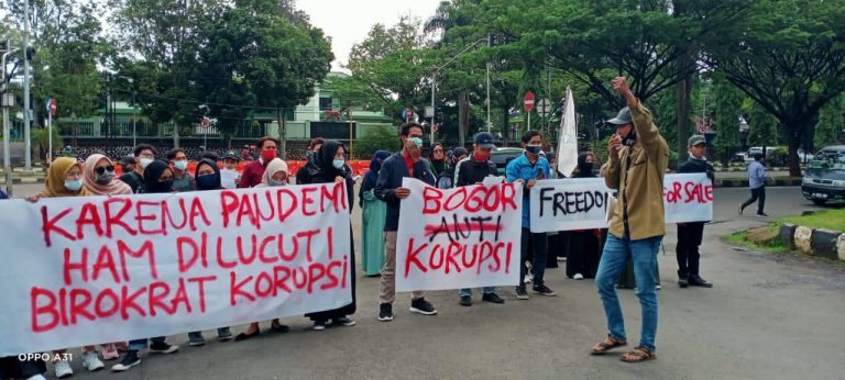 Demo HAM di Bogor, Mahasiswa: Karena Pandemi, HAM Dilucuti, Birokrat Korupsi