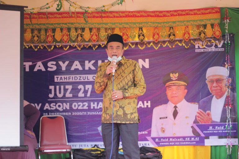 Tasyakuran Tahfidz Qur’an RQV Indonesia Cabang Aceh