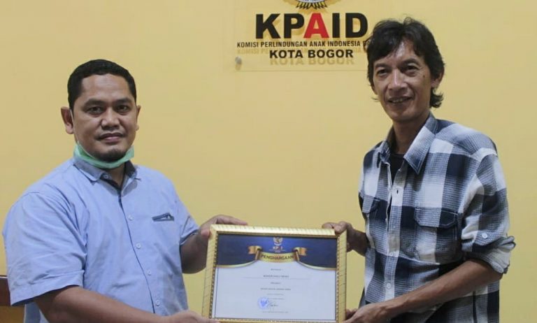 KPAID Kota Bogor Anugerahi bogordaily.net Sebagai Media Digital Ramah Anak