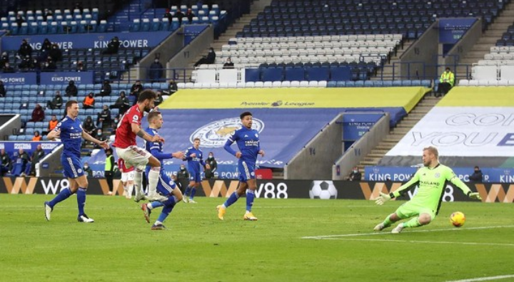 Leicester vs Manchester 2:2, Setan Merah Belum Perkasa