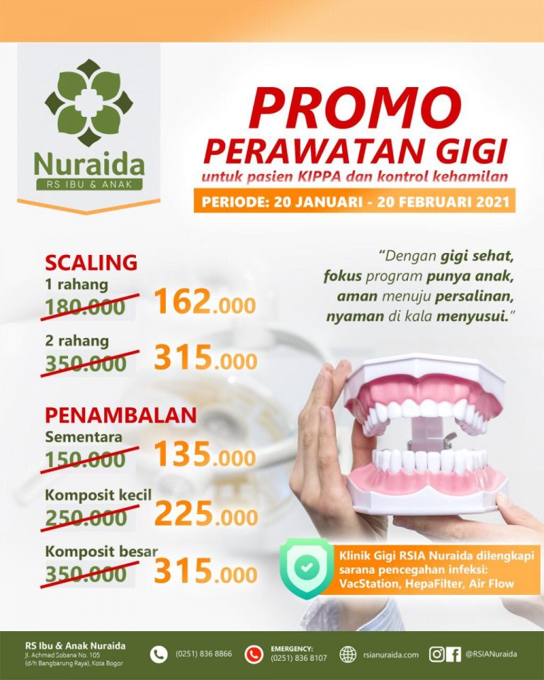 Promo Seru Perawatan Gigi dan Kontrol Kehamilan di RSIA Nuraida